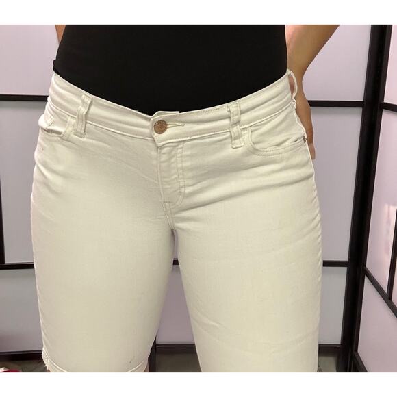 White jean Bermuda shorts size 2 - Picture 2 of 3